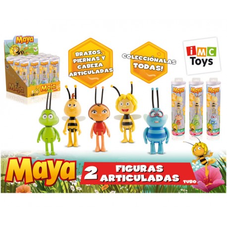 LA ABEJA MAYA TUBO 2 FIGURAS ARTICULADAS