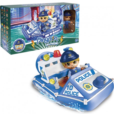 PINYPON ACTION LANCHA DE POLICIA CON 1 FIGURA