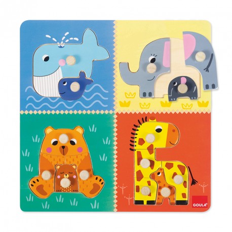PUZZLE MAMAS Y BEBES Din y Don