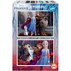 PUZZLE 2x100P FROZEN 2