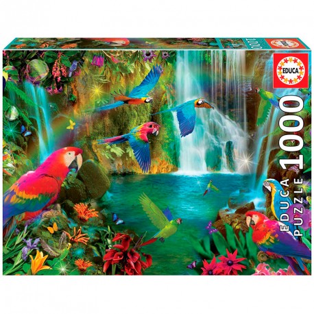 PUZZLE 1000P LOROS TROPICALES