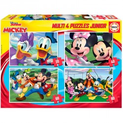 PUZZLE MULTI 4 JUNIOR MICKEY & FRIENDS 20P+ 