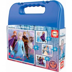 PUZZLE MALETA PROGRESIVOS 12P+ FROZEN 2