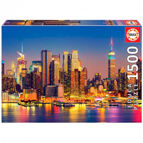 PUZZLE 1500P MANHATTAN DE NOCHE