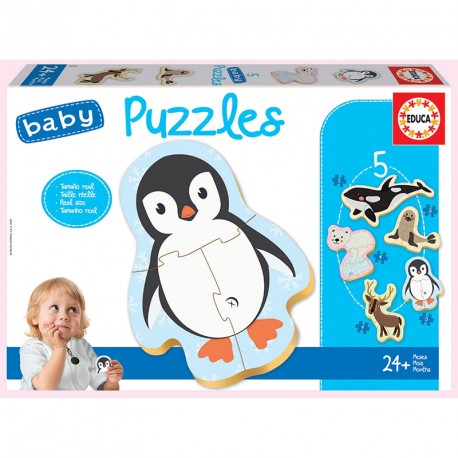 PUZZLE ANIMALES POLO NORTE