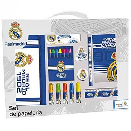 REAL MADRID SET PAPELERIA 20 PZAS