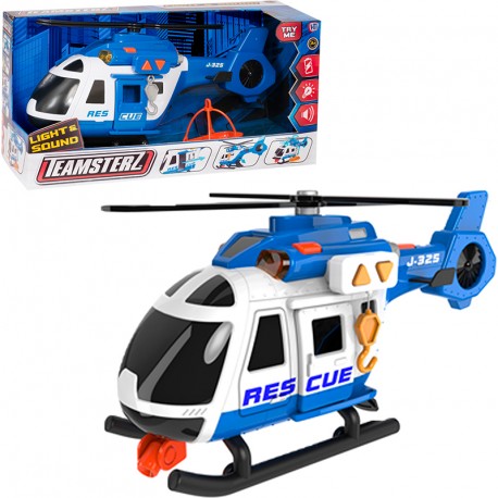 TEAMSTERZ HELICOPTERO DE RESCATE 42 CM CON LUZ Y SONIDOS