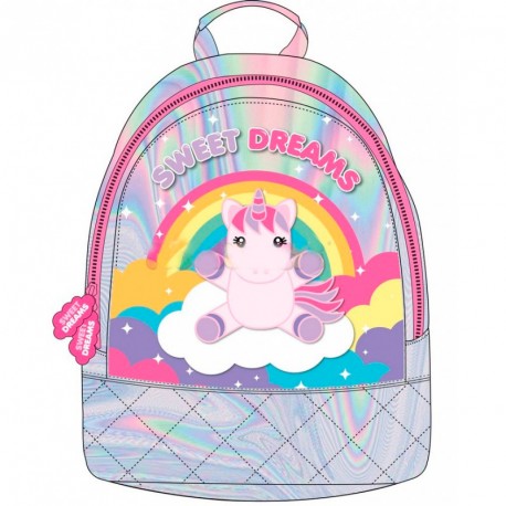 MOCHILA SWEET DREAMS PU PLATEADO