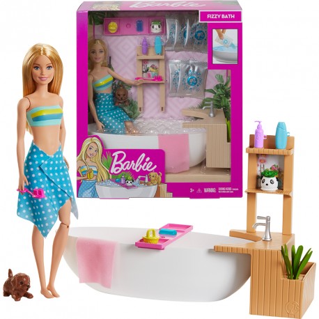 BARBIE BAÑO CON BURBUJAS