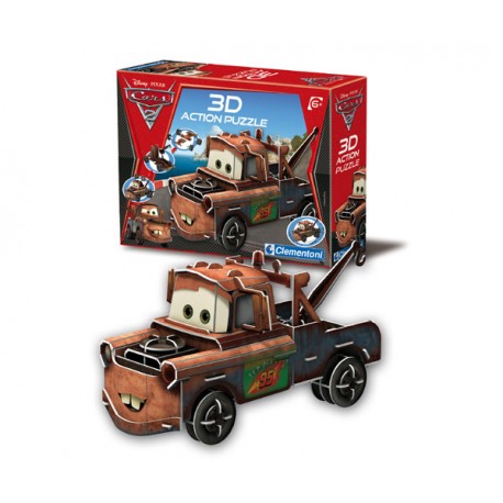 PUZZLE 3D ACTION CARS2 MATER