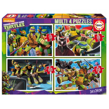PUZZLES 50-80-100-150 TORTUGAS NINJA