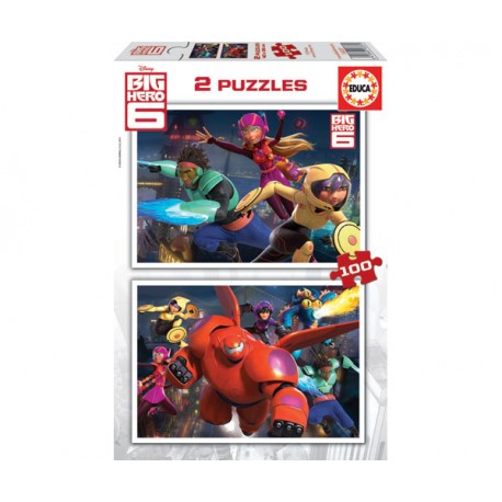 2 PUZZLES BIG HERO 6 (100 PIEZAS)