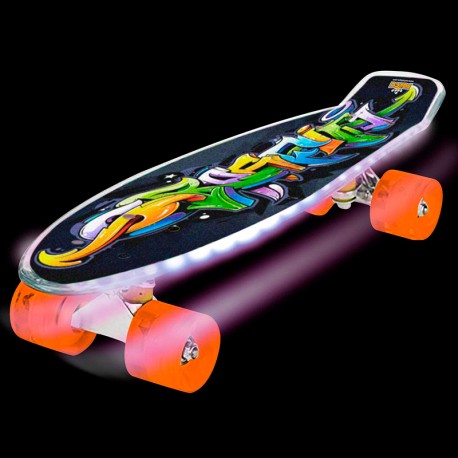 SKATEBOARD WILDBULL LED SURTIDO