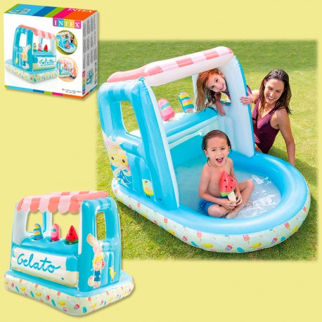 CENTRO DE JUEGOS HELADERIA HINCHABLE CON 3 HELADOS