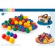 PACK 100 BOLAS MULTICOLOR 6,5 CM DIAMETRO