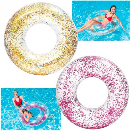 RUEDA TRANSPARENTE GLITTER +9A D107 CM 