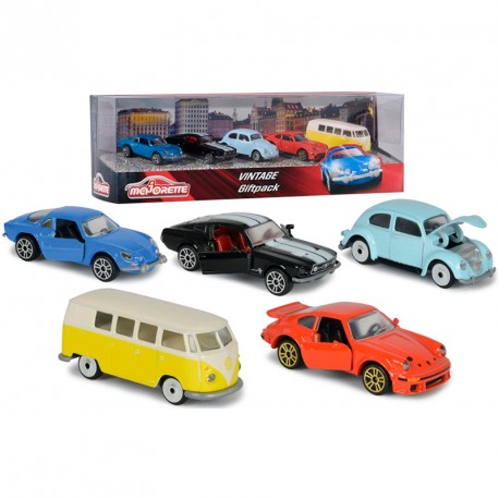 MAJORETTE GIFTPACK 5 COCHES VINTAGE
