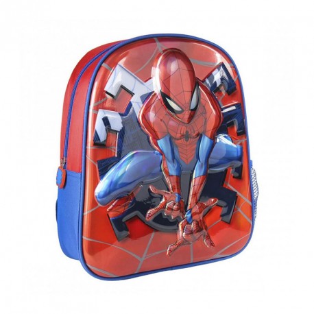 MOCHILA INF 3D SPIDERMAN METALIZADA PREMIUM