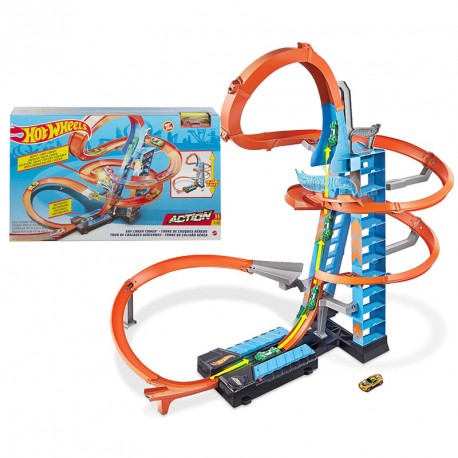 HOT WHEELS TORRE CHOQUES EN EL AIRE