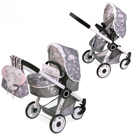 SKY COCHE DE MUÑECA 3X1 PLEGABLE