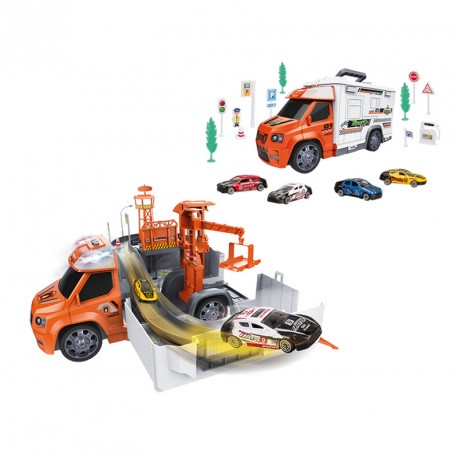 PLAYSET CAMION COCHES RACING