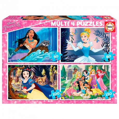 PUZZLE MULTI 4 VILLANOS DISNEY