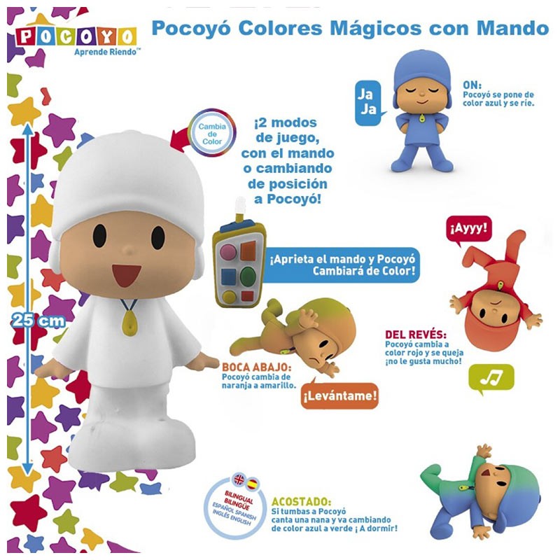 POCOYO COLORES MAGICOS CON MANDO Din y Don