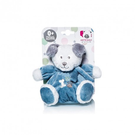 BABY PERRITO TOMY SONAJERO AZUL 15 cm