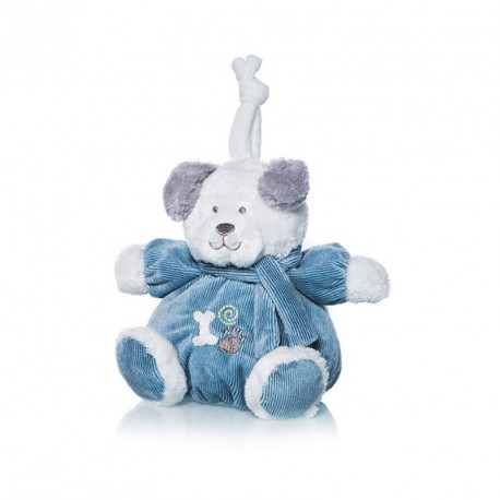 BABY MINI PERRITO TOMY MUSICAL AZUL 15 cm.