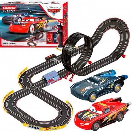 CIRCUITO CARRERA GO!! 1:43 DISNEY PIXAR CARS-ROCKET RACER