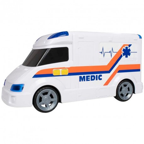 AMBULANCIA 42 cm CON LUZ y SONIDOS TEAMSTERZ