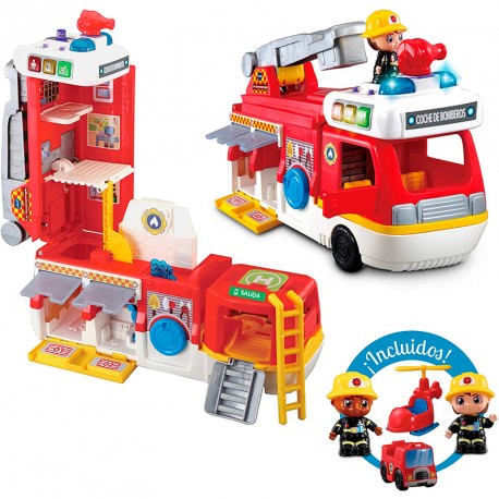 TUT TUT AMIGOS CAMION DE BOMBEROS 2 EN 1