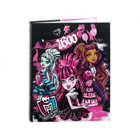 MONSTER HIGH CARPETA SWEET 1600 4 ANILLAS (TAMAÑO FOLIO)