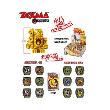 TEKMA X BATTLE MICRO LANZADOR SOBRE DISPLAY (UNIDAD)
