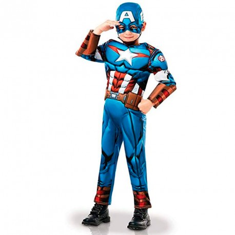 DISFRAZ INF.CAPITAN AMERICA DELUXE