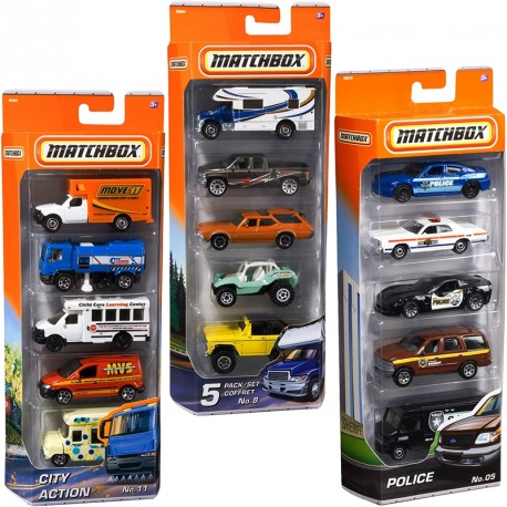 MATCHBOX SURTIDO PACK 5 COCHES