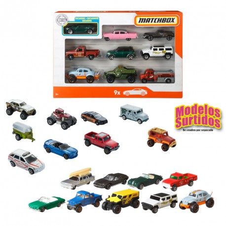 MATCHBOX SURTIDO PACK 9 COCHES