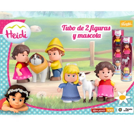 HEIDI TUBO CON 2 FIGURAS