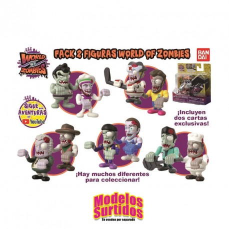 WORLD OF ZOMBIES PACK 2 FIGURAS