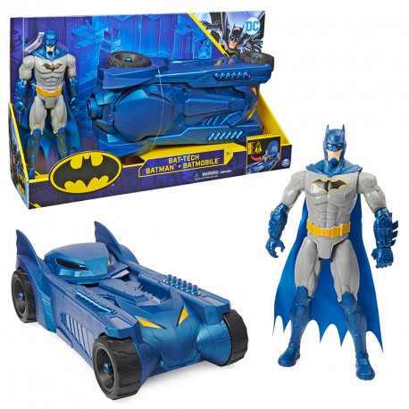 BATMAN BATMOVIL ESCALA 30CM + FIGURA - BAT TECH