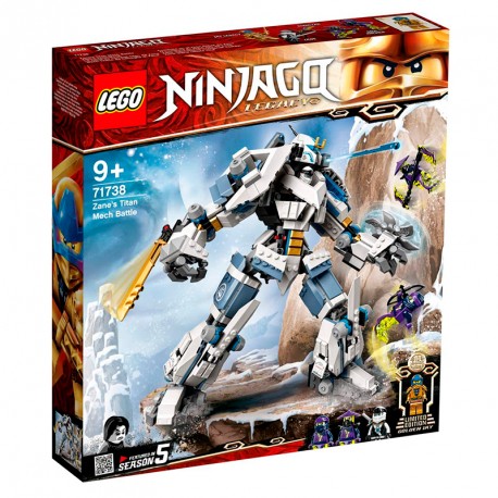 NINJAGO COMBATE EN EL TITAN ROBOT DE ZANE