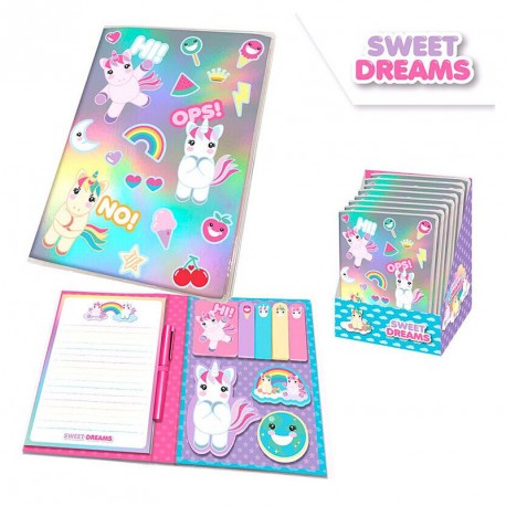 SWEET DREAMS LIBRETA CON POST IT