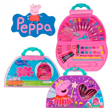 MALETIN ARTISTICO 50 PIEZAS PEPPA PIG