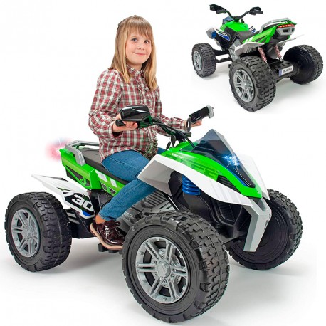 QUAD RAGE 24V LUCES RUEDA EVA