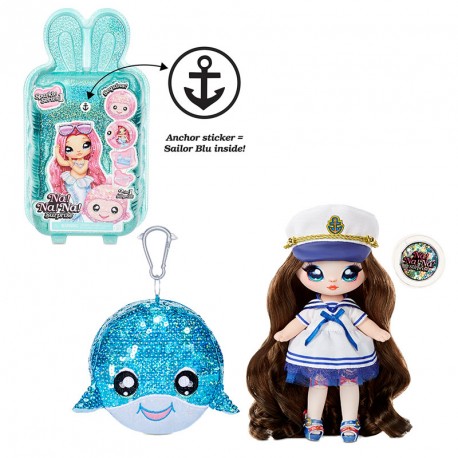 NA NA NA SURPRISE 2 IN 1 POM DOLL SAILOR BLU