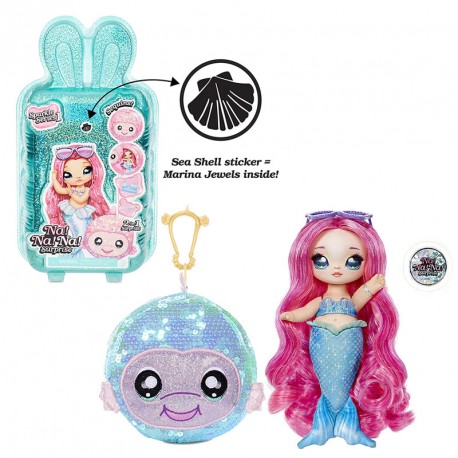 NA NA NA SURPRISE 2 IN 1 POM DOLL MARINA JEWELS