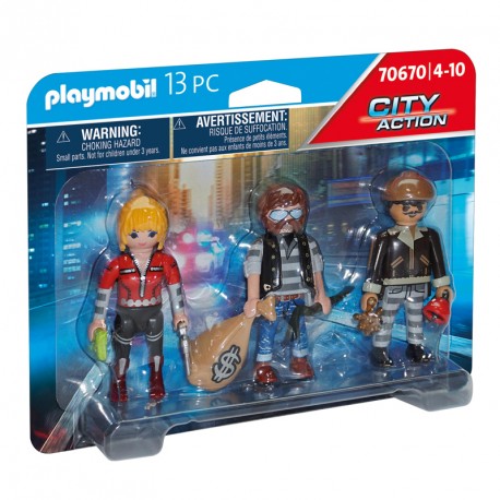 CITY ACTION SET FIGURAS LADRONES
