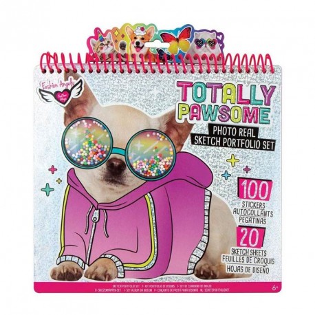 FASHION ANGELS TOTALLY PAWSOME SUPER ALBUM DE DISEÑO 