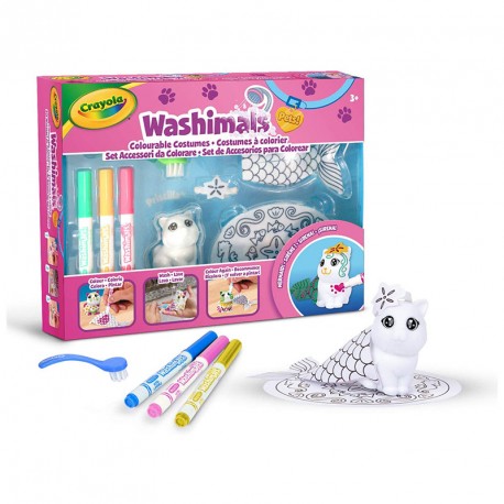 WASHIMALS SET DE ACCESORIOS SIRENITA CON 1 MASCOTA 