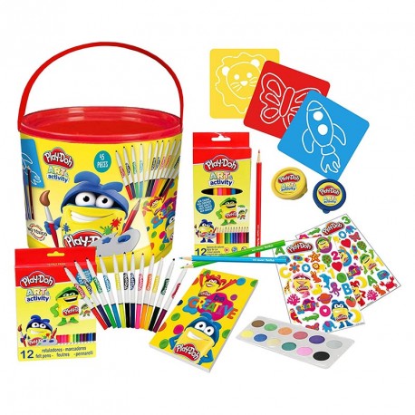 PLAYDOH SET DE ACTIVIDADES 46 PIEZAS EN CUBO